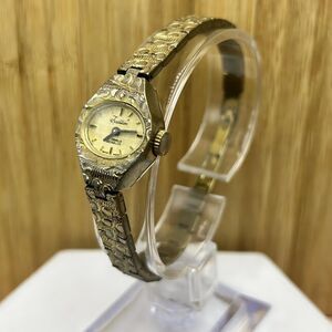 Vintage Tradition Gold Tone Nugget Style Ladies Watch Quartz Art Deco Style